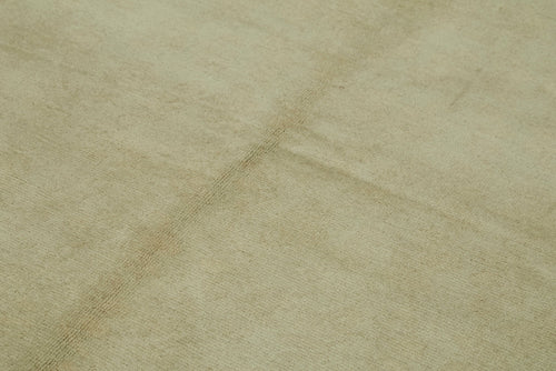 Tebriz Beige Classic Cotton Wool Handmade Area Rug 6'7'' x 9'0''