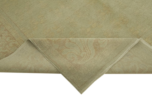 Tebriz Beige Classic Cotton Wool Handmade Area Rug 6'7'' x 9'0''