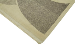 Tebriz Beige Classic Cotton Wool Handmade Area Rug 5'11'' x 8'2''