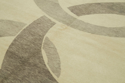 Tebriz Beige Classic Cotton Wool Handmade Area Rug 5'11'' x 8'2''