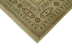 Tebriz Beige Classic Cotton Wool Handmade Area Rug 10'1'' x 13'9''