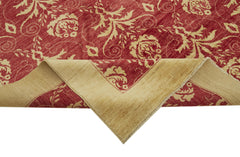 Tebriz Red Classic Cotton Wool Handmade Area Rug 10'0'' x 13'10''