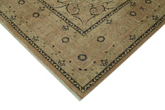 Tebriz Beige Classic Cotton Wool Handmade Area Rug 7'11'' x 10'0''
