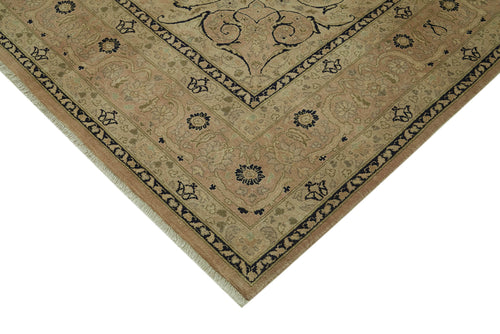 Tebriz Beige Classic Cotton Wool Handmade Area Rug 7'11'' x 10'0''