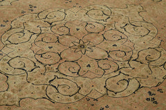 Tebriz Beige Classic Cotton Wool Handmade Area Rug 7'11'' x 10'0''