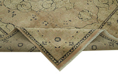 Tebriz Beige Classic Cotton Wool Handmade Area Rug 7'11'' x 10'0''