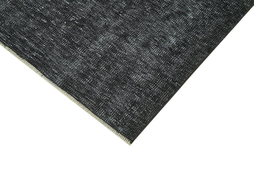 Overdyed Vintage Blue Vintage Cotton Wool Handmade Area Rug 5'2'' x 8'3''