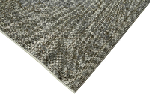 Handmade Area Rug – Overdyed Wool Carpet 4'11''x8'1'' | Vintage Cotton Wool Rug