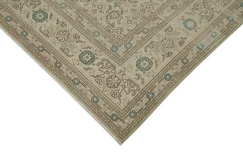 Persian Beige Classic Cotton Wool Handmade Area Rug 8'6'' x 11'7''