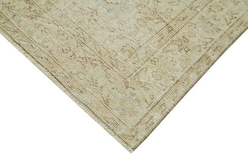 Vintage Beige Vintage Cotton Wool Handmade Area Rug 6'0'' x 9'7''