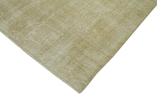 Vintage Beige Vintage Cotton Wool Handmade Area Rug 6'8'' x 10'5''
