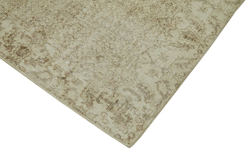 Vintage Beige Vintage Cotton Wool Handmade Area Rug 5'5'' x 8'6''