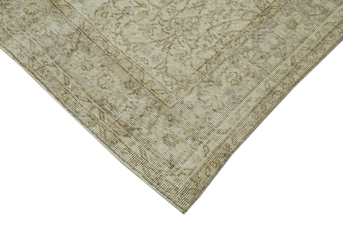 Vintage Beige Vintage Cotton Wool Handmade Area Rug 5'0'' x 9'3''