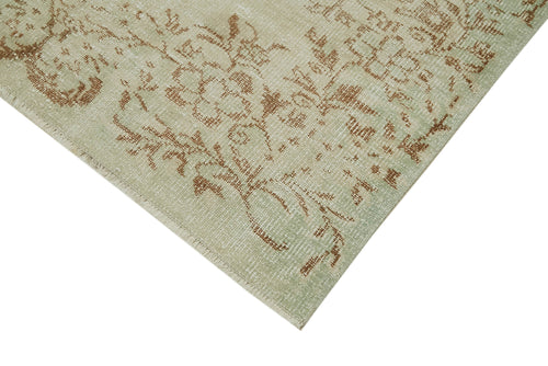 Vintage Beige Vintage Cotton Wool Handmade Area Rug 5'0'' x 8'11''