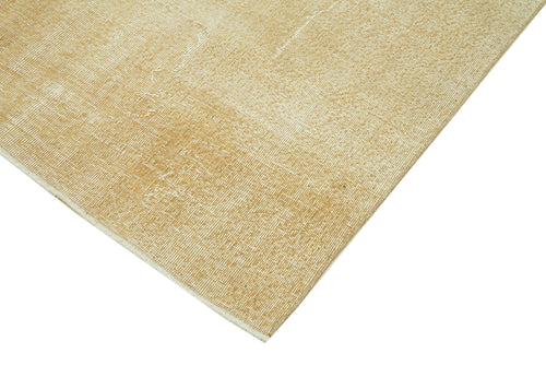 Vintage Beige Vintage Cotton Wool Handmade Area Rug 6'6'' x 10'1''