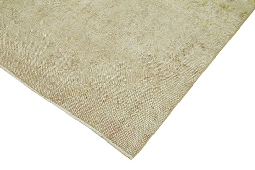 Vintage Beige Vintage Cotton Wool Handmade Area Rug 6'0'' x 9'9''