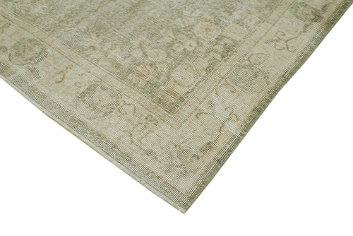 Vintage Beige Vintage Cotton Wool Handmade Area Rug 5'1'' x 8'10''