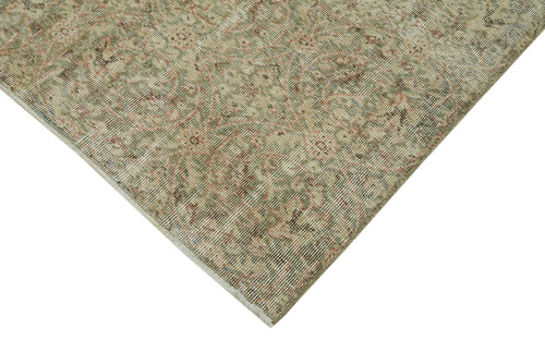 Vintage Beige Vintage Cotton Wool Handmade Area Rug 5'1'' x 8'11''