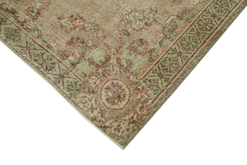 Vintage Beige Vintage Cotton Wool Handmade Area Rug 5'10'' x 8'4''
