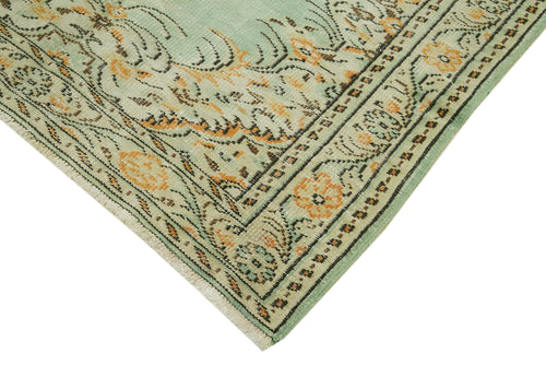 Vintage Beige Vintage Cotton Wool Handmade Area Rug 5'2'' x 7'9''