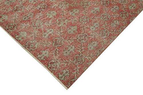 Vintage Beige Vintage Cotton Wool Handmade Area Rug 6'7'' x 10'1''