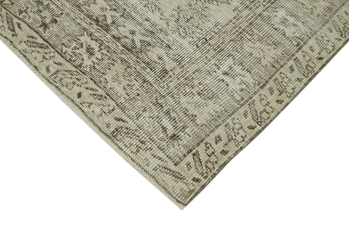 Vintage Beige Vintage Cotton Wool Handmade Area Rug 5'3'' x 9'1''