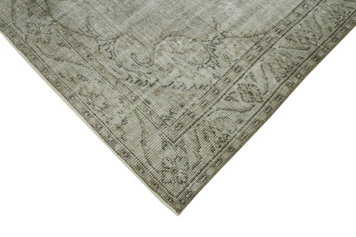 Vintage Beige Vintage Cotton Wool Handmade Area Rug 5'11'' x 8'6''