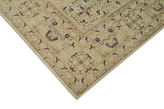 Persian Beige Classic Cotton Wool Handmade Area Rug 7'0'' x 10'4''