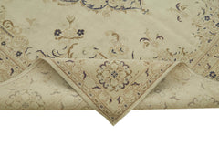 Persian Beige Classic Cotton Wool Handmade Area Rug 7'0'' x 10'4''