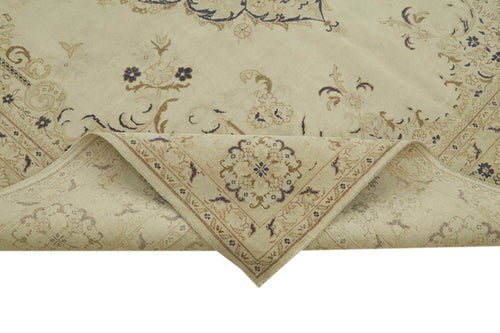 Persian Beige Classic Cotton Wool Handmade Area Rug 7'0'' x 10'4''