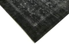 Persian Black Classic Cotton Wool Handmade Area Rug 8'1'' x 11'10''