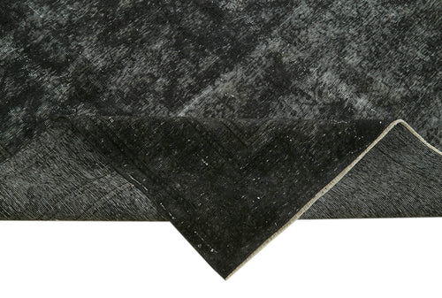 Persian Black Classic Cotton Wool Handmade Area Rug 8'1'' x 11'10''