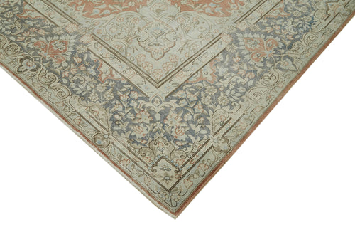 Katar Vintage Beige Vintage Wool Cotton Handmade Rug 9'7'' x 13'8''