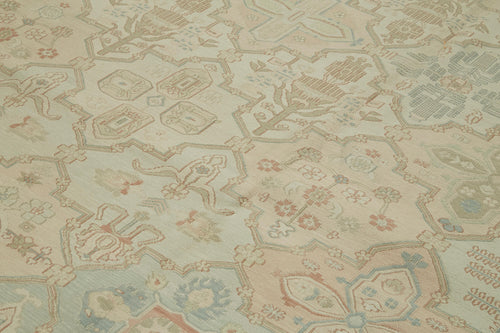 Sumak Beige Classic Wool Cotton Handmade Rug 9'4'' x 13'7''