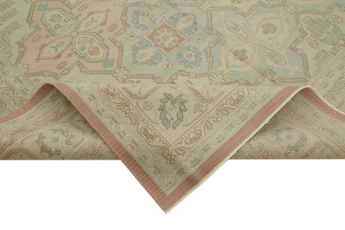 Sumak Beige Classic Wool Cotton Handmade Rug 9'4'' x 13'7''