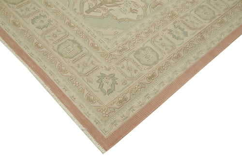 Sumak Beige Classic Wool Cotton Handmade Rug 9'4'' x 13'4''