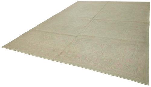 Sumak Beige Classic Wool Cotton Handmade Rug 9'4'' x 13'3''
