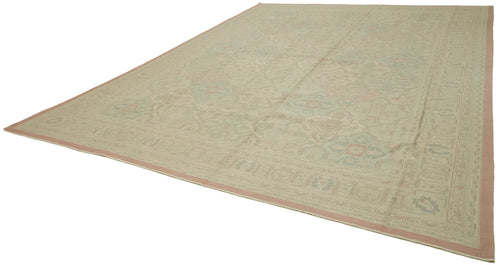 Sumak Beige Classic Wool Cotton Handmade Rug 11'4'' x 14'8''