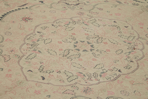 Sumak Beige Classic Wool Cotton Handmade Rug 9'5'' x 13'5''