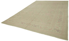 Sumak Beige Classic Wool Cotton Handmade Rug 9'3'' x 13'1''