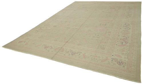 Sumak Beige Classic Wool Cotton Handmade Rug 9'3'' x 13'1''