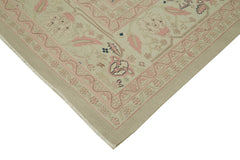 Sumak Beige Classic Wool Cotton Handmade Rug 9'6'' x 13'6''