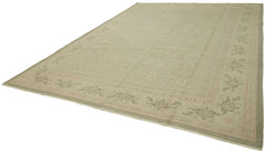 Sumak Beige Classic Wool Cotton Handmade Rug 9'5'' x 13'5''
