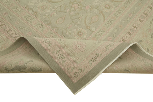 Sumak Beige Classic Wool Cotton Handmade Rug 9'5'' x 13'5''