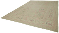 Sumak Beige Classic Wool Cotton Handmade Rug 9'5'' x 13'3''