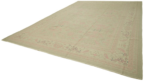Sumak Beige Classic Wool Cotton Handmade Rug 11'3'' x 17'1''