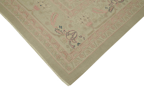 Sumak Beige Classic Wool Cotton Handmade Rug 11'3'' x 14'8''