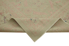 Sumak Beige Classic Wool Cotton Handmade Rug 11'3'' x 14'8''