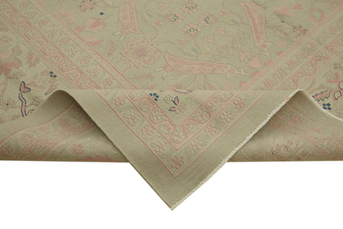 Sumak Beige Classic Wool Cotton Handmade Rug 11'3'' x 14'8''