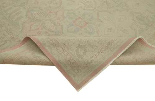 Sumak Beige Classic Wool Cotton Handmade Rug 9'5'' x 13'6''